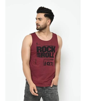 Rigo - Maroon Cotton Slim Fit Men's Sports T-Shirt ( Pack of 1 )