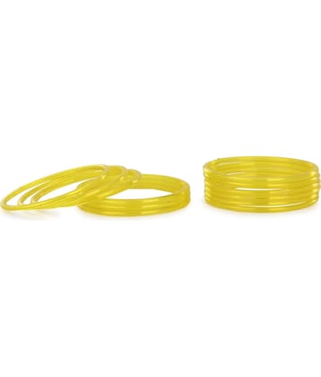 Somil - Yellow Bangle ( Pack of 12 )