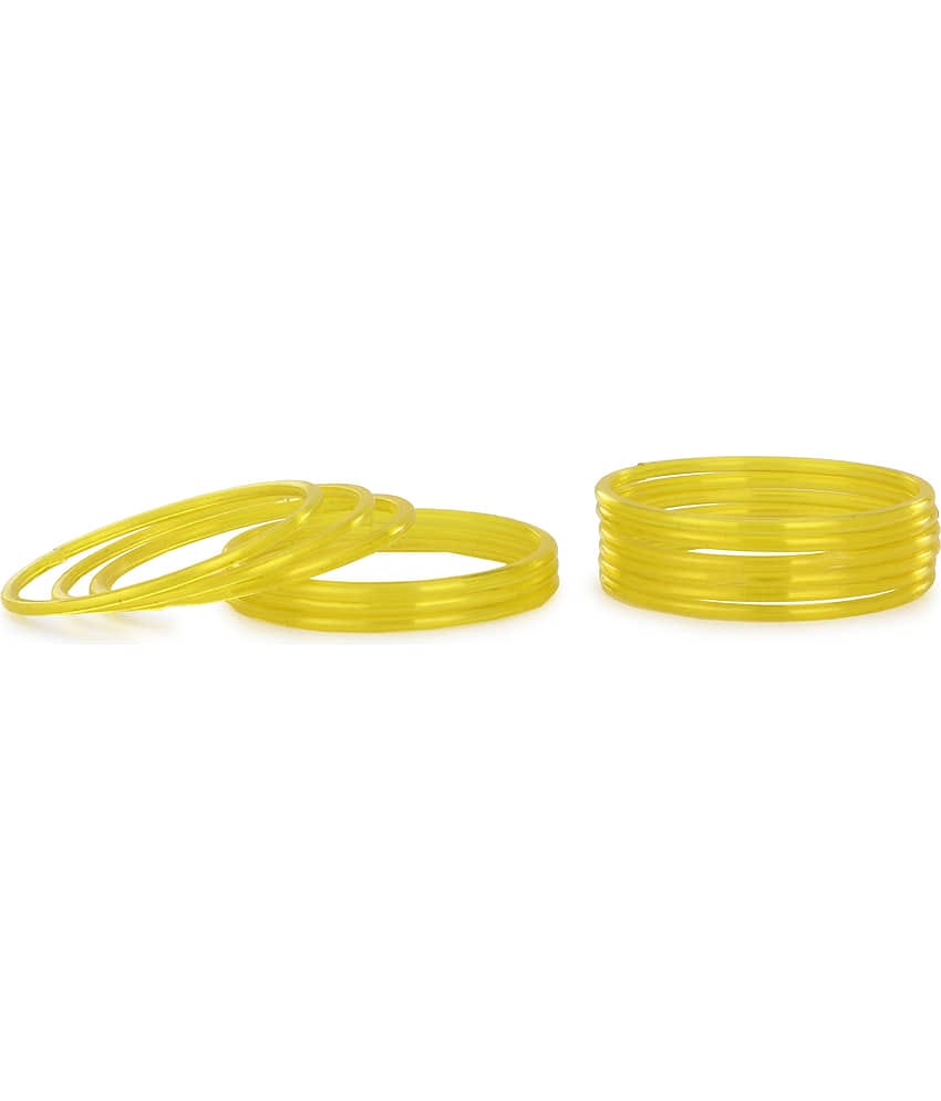 Somil - Yellow Bangle ( Pack of 12 )