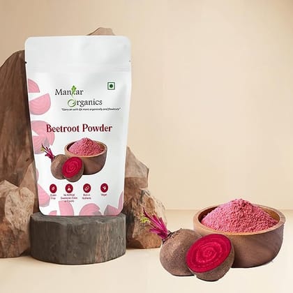 ManHar Organics Beetroot Powder | Pure & High in Antioxidants | Pre-Workout | Natural Brightening, Anti-Aging & Glowing Complexion | Food Colorant – 1KG