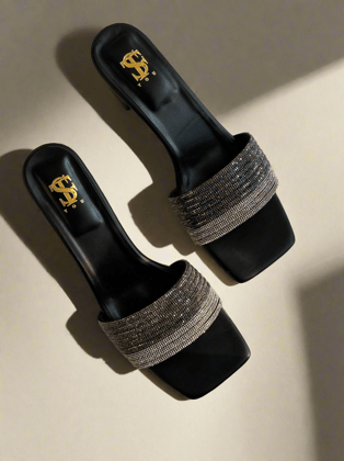 Black Ombré Mid heels-35