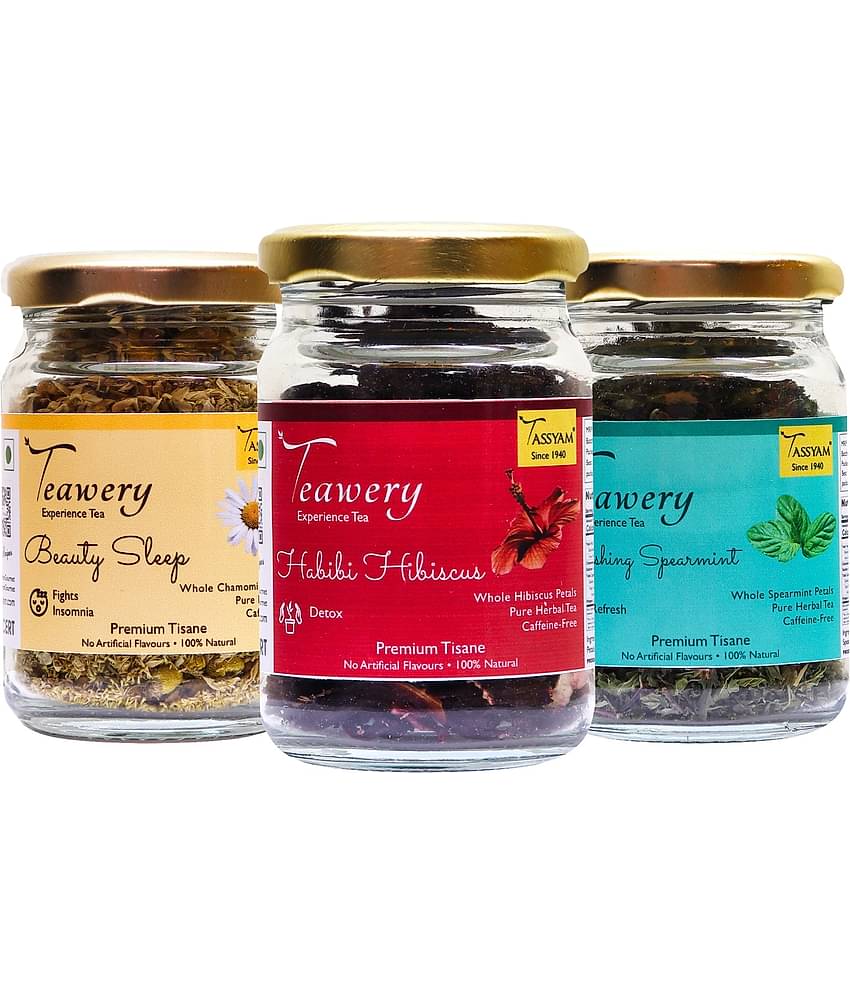 Tassyam Hibiscus Tea Loose Leaf 50 gm Pack of 3