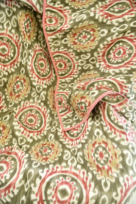 Multi colour Ikkat Mul Mul Reversible Dohar Single (Pair)