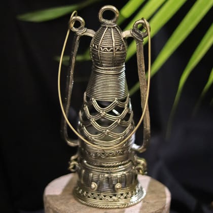 Lantern Crafted with Intricate Dhokra Carvings Lantern Crafted with Intricate Dhokra Carvings