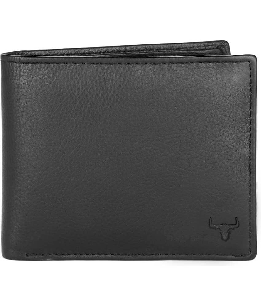 WILDNAPA 100% Leather Solid Men's Regular Wallet With 8 Slots For Card ( Blue , Pack of 1 )