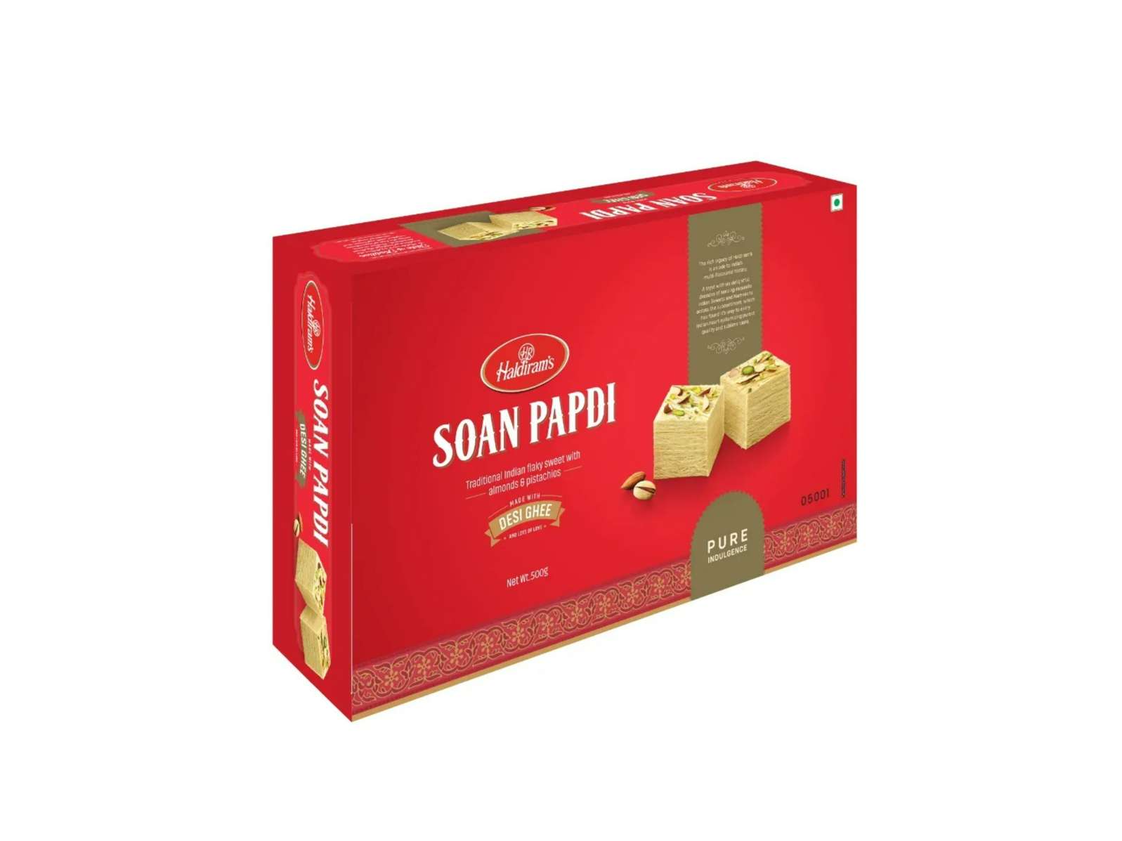 Haldiram's Soan Papdi  - 500 Gm - Pack of 2