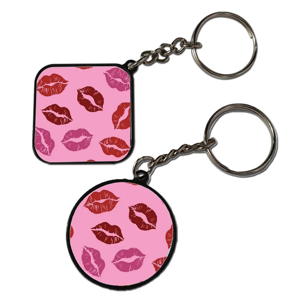 Kisses - Keychain With Black Border (Pack Of 2)