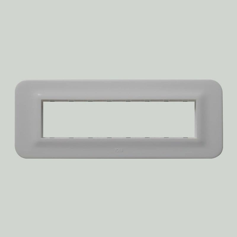 Anchor Roma Urban 8M Cover Plate Horizontal with Base frame (WH) - 66808WH
