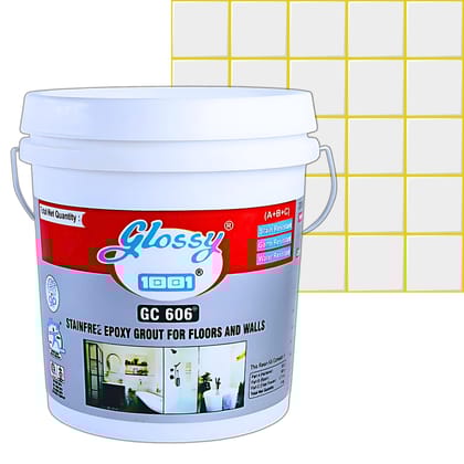 1001 GC 606 Stainfree Epoxy Grout for Floors and Walls, Professional-grade Solution for Both Residential and commercial spaces, Stain Resistance and Water Resistance. (Lemon Yellow, 5kg) 1001 GC 606 Stainfree Epoxy Grout for Floors and Walls, Professional-grade Solution for Both Residential and commercial spaces, Stain Resistance and Water Resistance. (Lemon Yellow, 5kg)