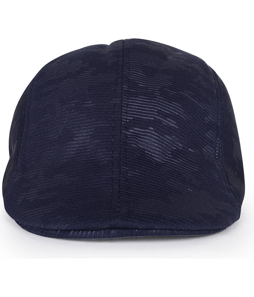 Zacharias Blue Cotton Men's Cap ( Pack of 1 )