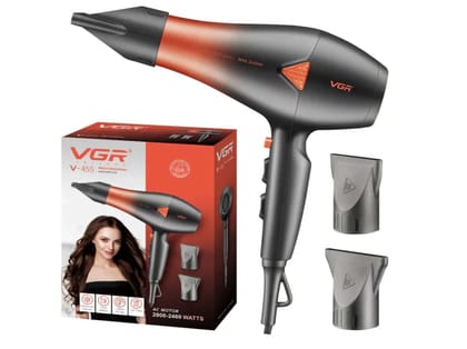 VGR V-455 Professional Hair Dryer (2400 W, Red, Black)
