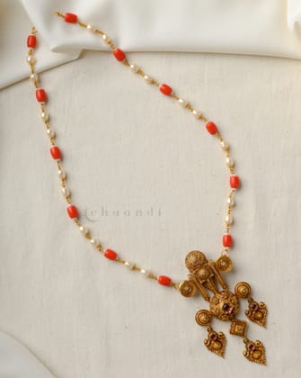 Gold Polish Silver Necklace CHN1741