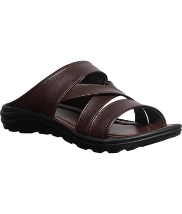 KHADIM - Brown Men's Leather Slipper