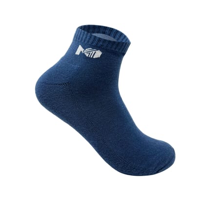 Cushioned Terry Sports Ankle Socks for Men - Airforce Blue