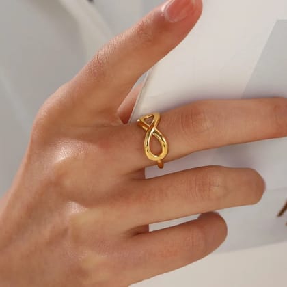Infinity 18K Gold Plated Ring