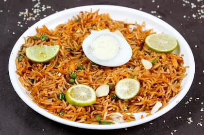 Egg Lemon Hyderabadi Biryani