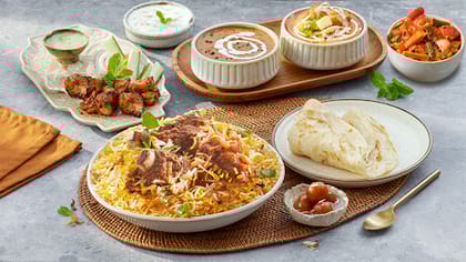 Premium Non-Veg Mutton Thali - Serves 1