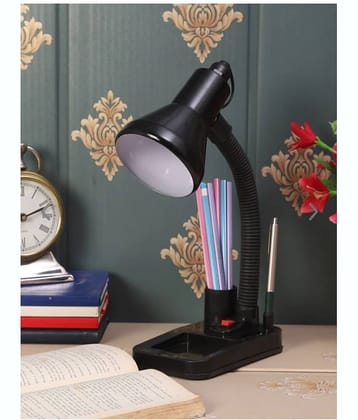 SPARKWORLD Black Study Table Lamp ( Pack of 1 )
