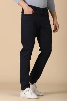 Hugo - Denim Style Trouser - Navy-S-30 / NAVY