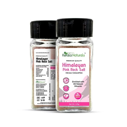 Himalayan Pink Rock Salt & Black Pepper Combo  by Kerala Naturals