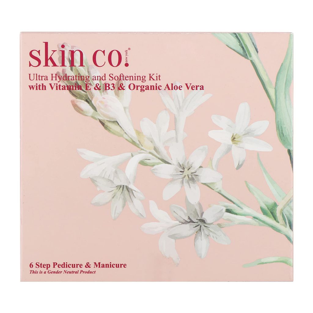 Skin Co Ultra Hydrating and Softning Pedicure Manicure for Women with Vitamin E & B3, Aloe vera | Hand & Foot Home Care Spa Kit | All Skin Types, 50g+10ml