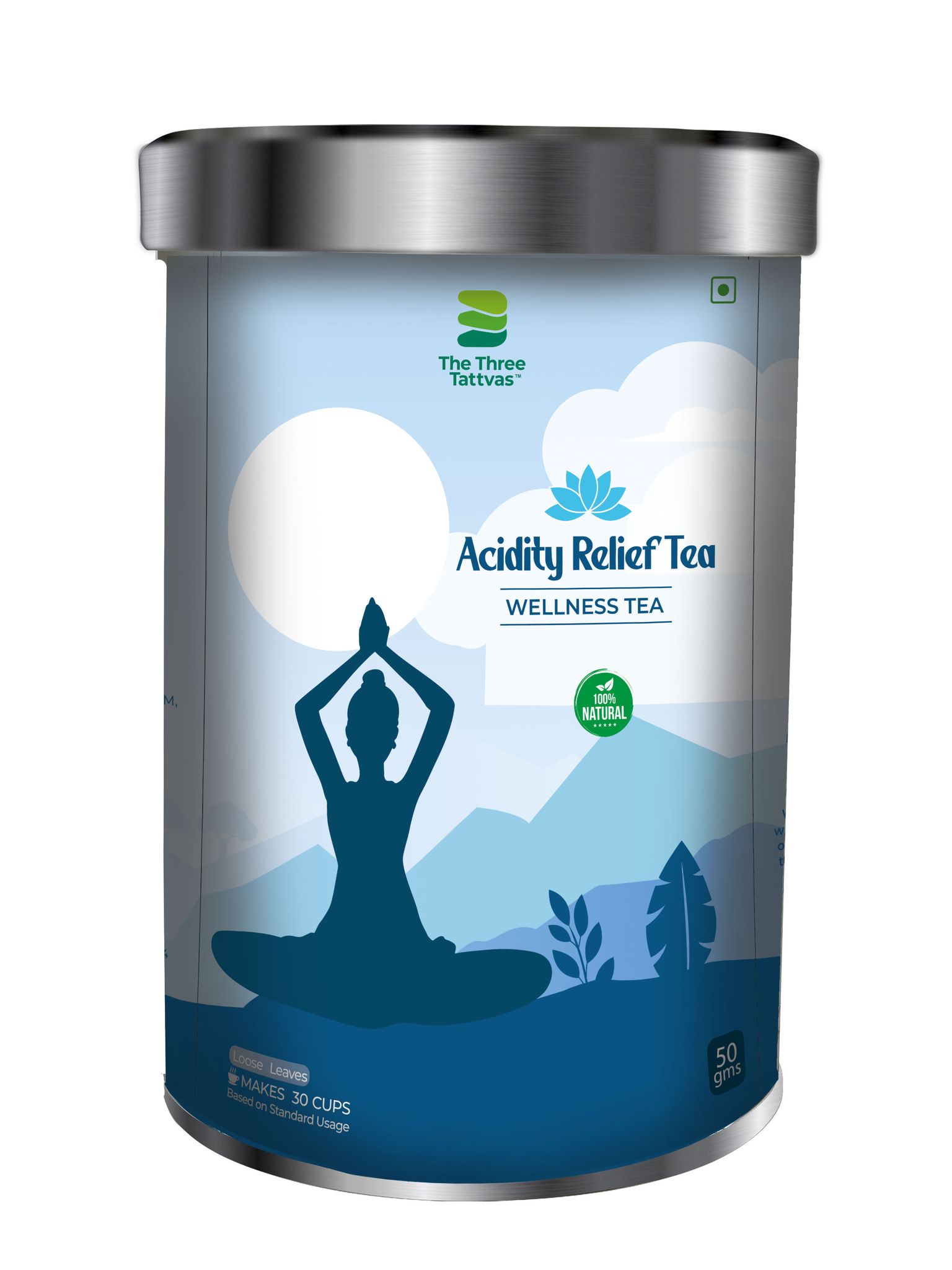 The Three Tattvas Acidity Relief Tea 50gms