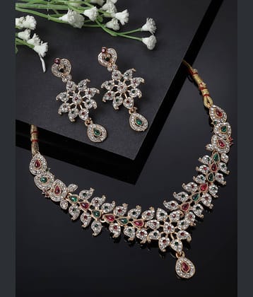 Sukkhi Multi Color Alloy Necklace Set ( Pack of 1 )