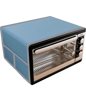 Single PVC Blue Microwave Oven Cover - 20-22L