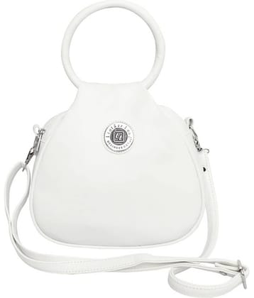 Leather Land Sling Bag Faux Leather Set of 1 ( Black )