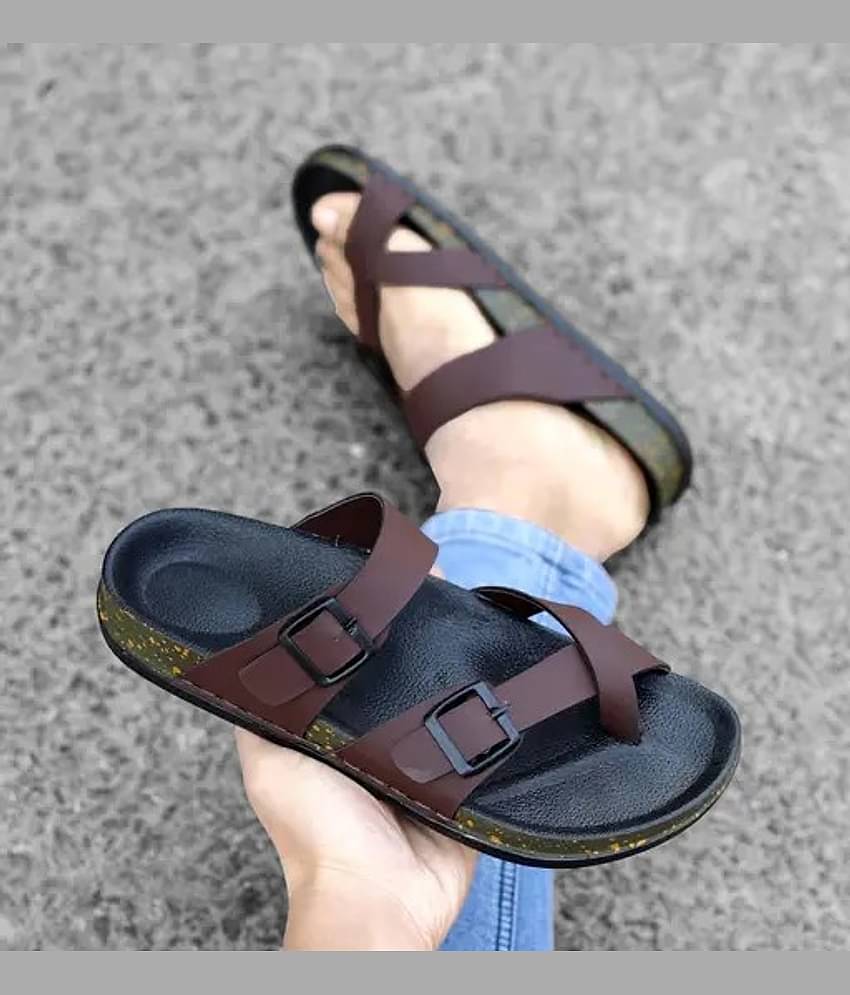 Akiko - Brown Men's Sandals