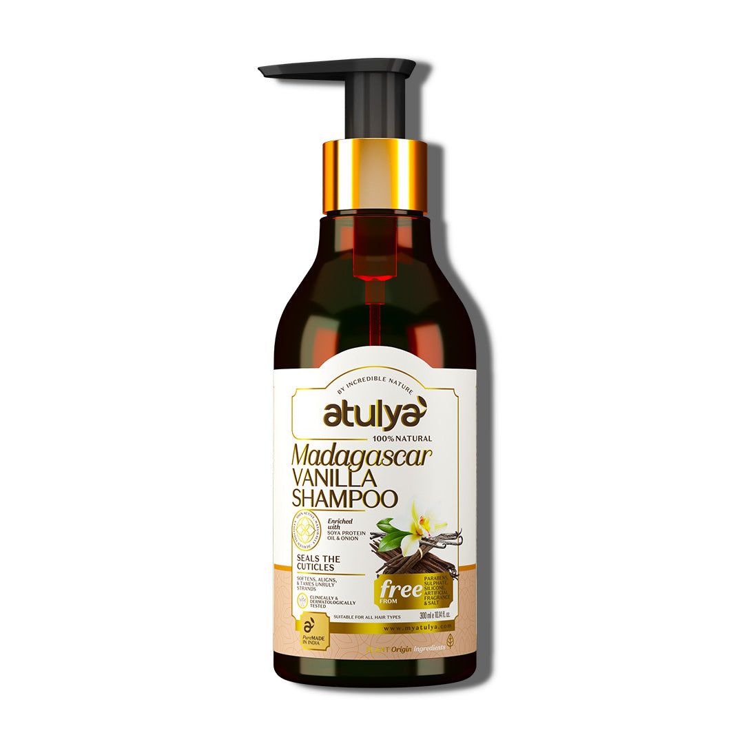 Atulya Madagascar Vanilla Hair Shampoo | Repairs Hair - 300ml
