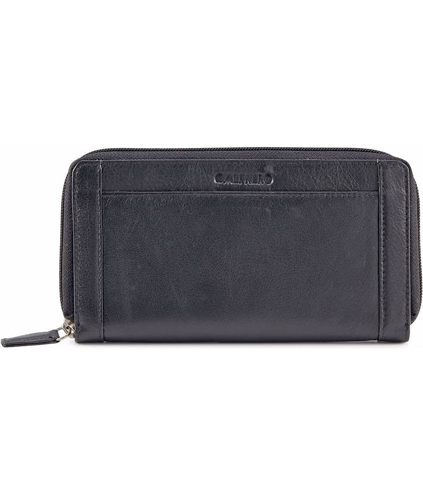 Calfnero Black Pure Leather Handbags Accessories
