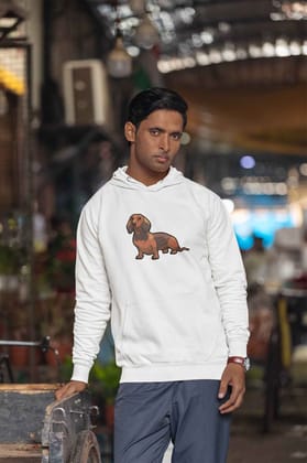 Hoodie (Men) - Dash Dash Dachshund (7 Colours)