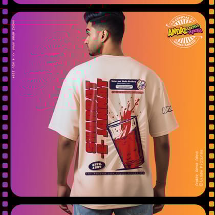 Andaz Apna Apna: Sharbat- E- Jannat Oversized T-Shirt-S