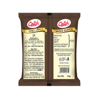 Catch Whole Pouch || Clove || 25 Grams Catch Whole Pouch || Clove || 25 Grams