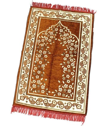 ADIRNY Orange Single Cotton Prayer Mat ( 110 X 70 cm )