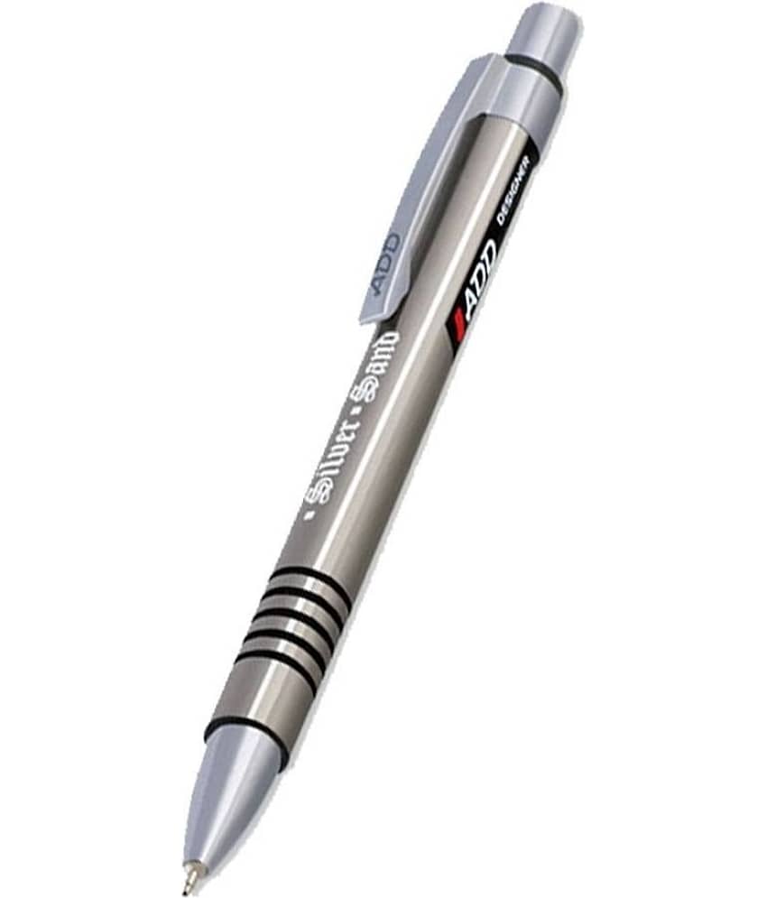 Add Gel Silver Sand Blue Pack of 15 Ball Pen (Pack of 15, Blue)