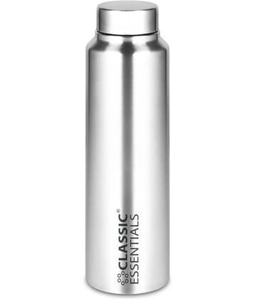 Classic Essentials Inox Spring Silver Fridge Water Bottle 1000 mL ( Set of 2 )