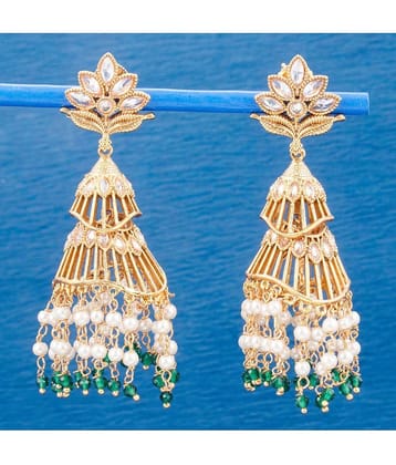 Sukkhi Fascinating Gold Plated Austrian Diamond Earrings