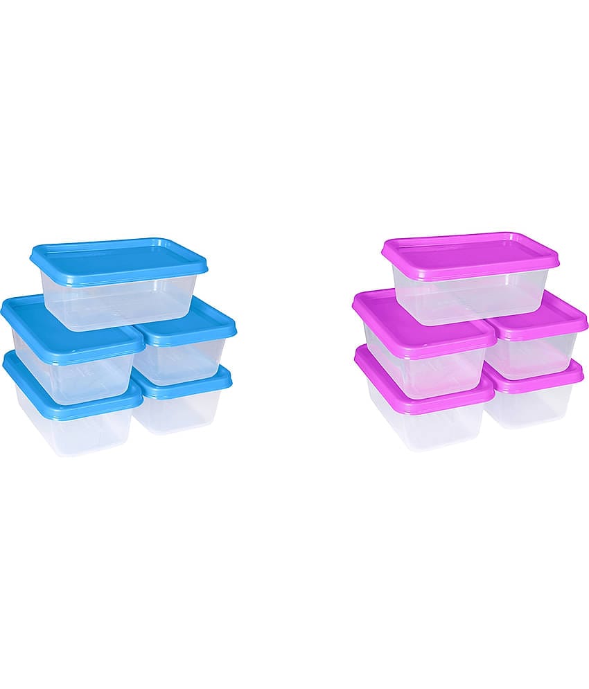 Woolco - storage container Multicolor Plastic Food Container ( Set of 6 ) - 500 ml