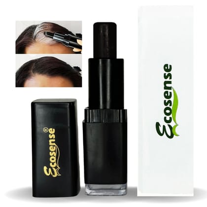 ECOSENSE Hair Colour Stick - Black | Temporary Stick | Root Touch Up for Grey Hair | Easy-to-Use | Quick & Mess-Free Hair - 4gm ECOSENSE Hair Colour Stick - Black | Temporary Stick | Root Touch Up for Grey Hair | Easy-to-Use | Quick & Mess-Free Hair - 4g