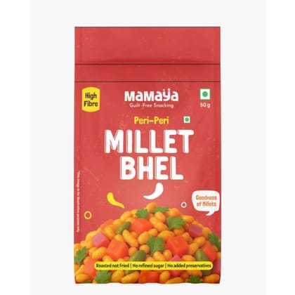 Mamaya Peri Peri Millet Bhel Mix 50 Gms
