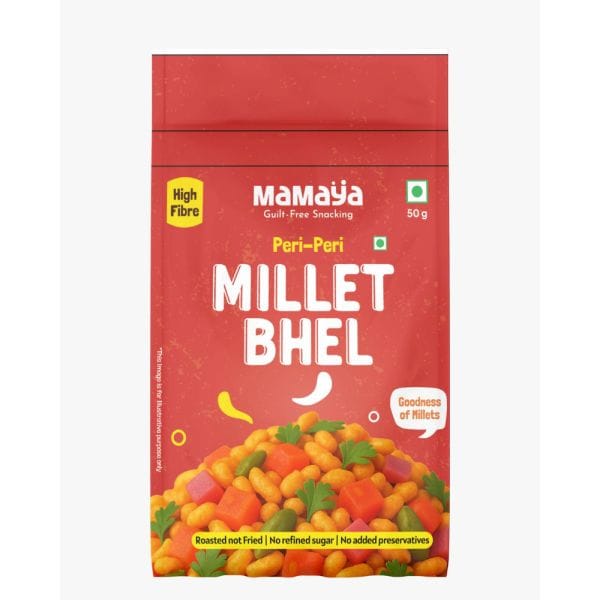 Mamaya Peri Peri Millet Bhel Mix 50 Gms