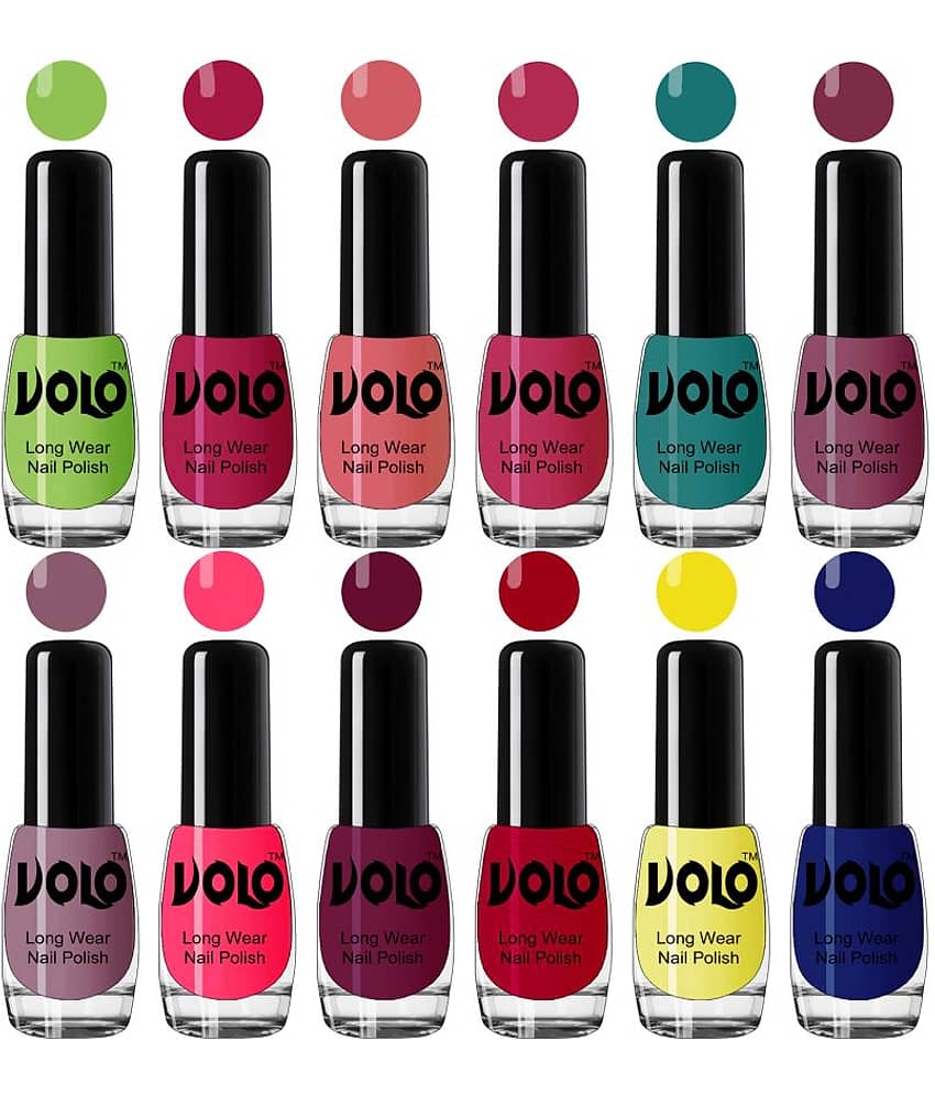 VOLO Best Affordable FullYear Collection Nail Polish Combo 12 Pcs Multi Glossy 60 mL