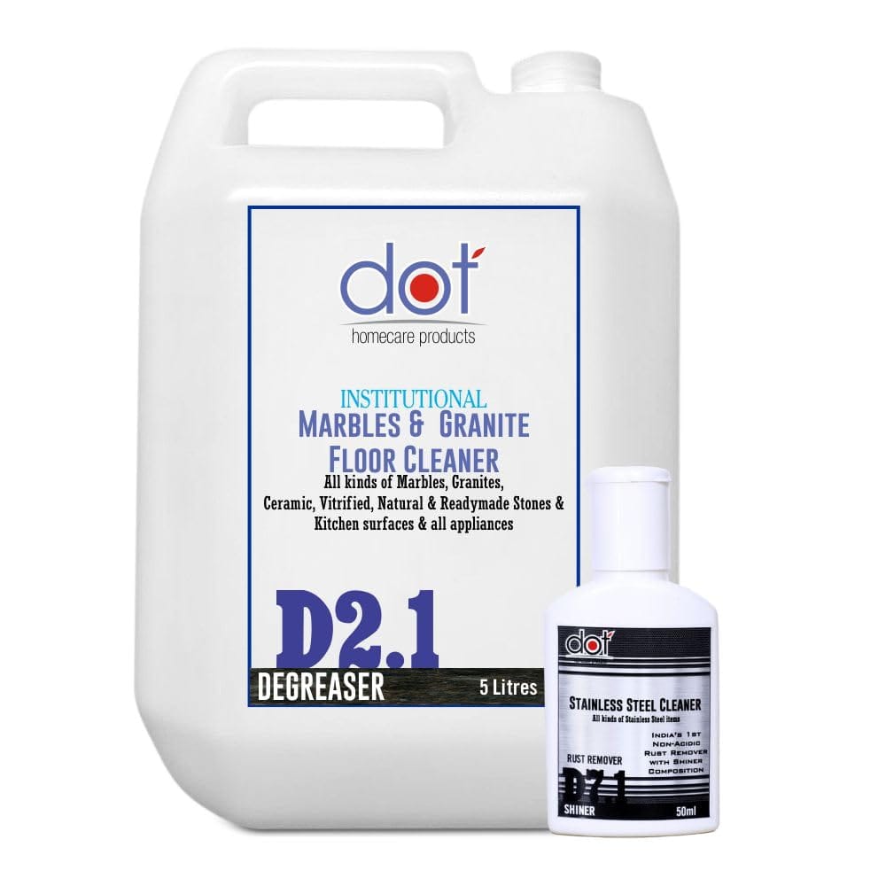 DOT Homecare Products | Marbles, Granite Floor Cleaner 5 Litres | Indian and Imported floorings, fiberglass sinks, kitchen surfaces, heavy oil stain remover, Stainless Steel Rust Remover 50ml