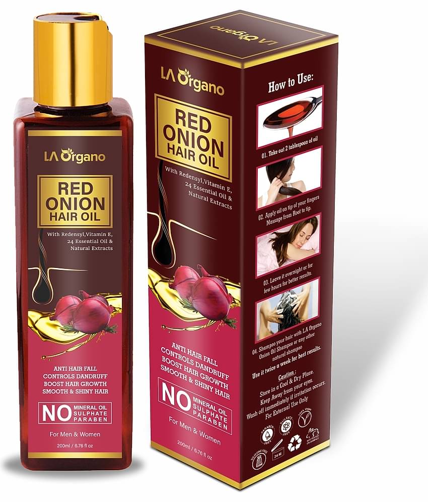 LA ORGANO - Anti Hair Fall Onion Oil 200 ml ( Pack of 1 )