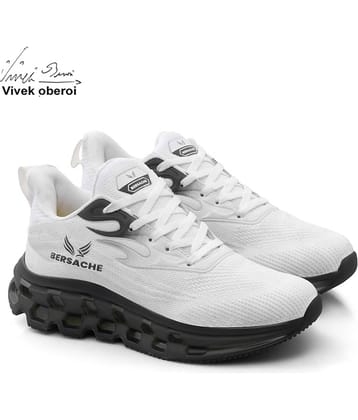 Bersache N-SPO-S-9197 White Men's Sports Running Shoes