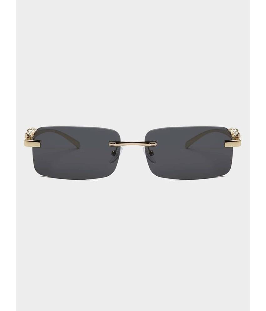 Dyana Core Gold Rectangular Sunglasses ( Pack of 1 )