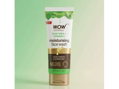 WOW Skin Science Aloe Vera Hydrating Face Wash Deep Moisture Cleanse - 100ml WOW Skin Science Aloe Vera Hydrating Face Wash Deep Moisture Cleanse - 100ml