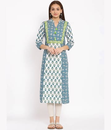 FabbibaPrints - Multicolor Cotton Women's Straight Kurti